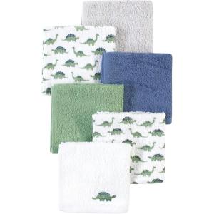 image:imageLuvable Friends Unisex Baby Super Soft Cotton Washcloths Duck One SizeDinosaur