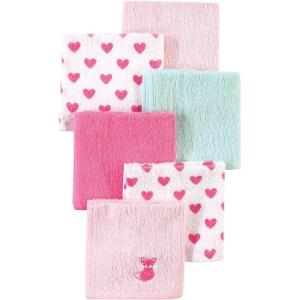 image:imageLuvable Friends Unisex Baby Super Soft Cotton Washcloths Duck One SizeFox and Hearts