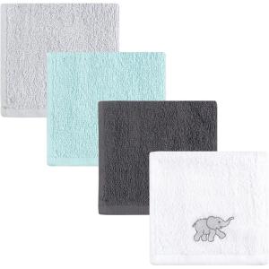 image:imageLuvable Friends Unisex Baby Super Soft Cotton Washcloths Duck One SizeGray Elephant