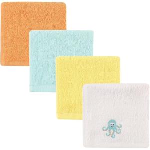 image:imageLuvable Friends Unisex Baby Super Soft Cotton Washcloths Duck One SizeOctopus