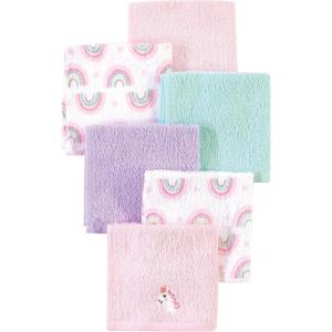 image:imageLuvable Friends Unisex Baby Super Soft Cotton Washcloths Duck One SizeUnicorn and Rainbow