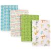 image:imageLuvable Friends Cotton Poly Flannel Burp Cloths Multipack Boy Feathers 8Pack One SizeAbc 8pack