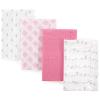 image:imageLuvable Friends Cotton Poly Flannel Burp Cloths Multipack Boy Feathers 8Pack One SizeBird 8pack