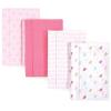 image:imageLuvable Friends Cotton Poly Flannel Burp Cloths Multipack Boy Feathers 8Pack One SizeBirdies 8pack