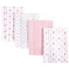 image:imageLuvable Friends Cotton Poly Flannel Burp Cloths Multipack Boy Feathers 8Pack One SizeGirl Feathers 8pack