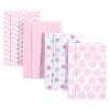 image:imageLuvable Friends Cotton Poly Flannel Burp Cloths Multipack Boy Feathers 8Pack One SizePink Dots Chevron 8pack