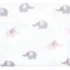 image:imageLuvable Friends Little Treasure Flannel Receiving Blankets 4pkElephant Serenity Pink