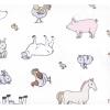 image:imageLuvable Friends Little Treasure Flannel Receiving Blankets 4pkFarm Pals