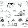 image:imageLuvable Friends Little Treasure Flannel Receiving Blankets 4pkNeutral Farm Animals