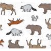 image:imageLuvable Friends Little Treasure Flannel Receiving Blankets 4pkWoodland Animal Adventure