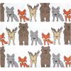 image:imageLuvable Friends Little Treasure Flannel Receiving Blankets 4pkWoodland Bloom