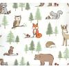 image:imageLuvable Friends Little Treasure Flannel Receiving Blankets 4pkWoodland Forest Animals