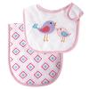 image:imageLuvable Friends Bib and Burp Cloth Set Pink Birds