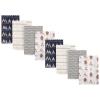 image:imageLuvable Friends Cotton Poly Flannel Burp Cloths Multipack Boy Feathers 8Pack One SizeTribe 8pack