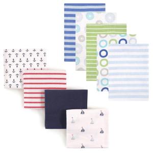 image:imageFlannel Receiving Blanket 9PackBlue CirclesSailboats