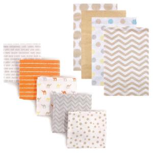 image:imageFlannel Receiving Blanket 9PackCamelTan Chevron