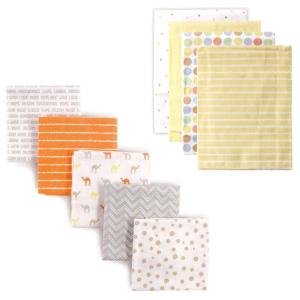 image:imageFlannel Receiving Blanket 9PackCamelYellow Dots