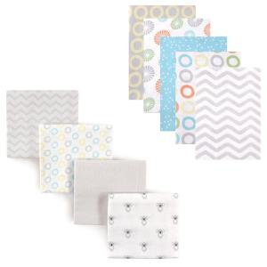 image:imageFlannel Receiving Blanket 9PackGray ChevronKoala