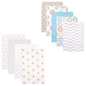 image:imageFlannel Receiving Blanket 9PackGray ChevronOwls