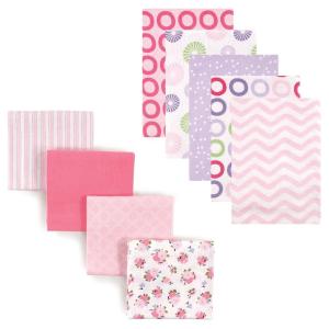 image:imageFlannel Receiving Blanket 9PackPink ChevronGarden