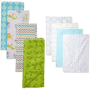 image:imageLuvable Friends Boy Cotton Flannel Burp Cloth 8Pack ABC Basic ElephantAbc Basic Elephant