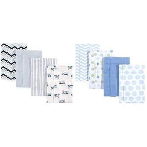 image:imageLuvable Friends Boy Cotton Flannel Burp Cloth 8Pack Train Blue
