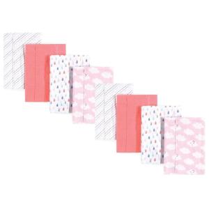 image:imageLuvable Friends Cotton Poly Flannel Burp Cloths Multipack Boy Feathers 8Pack One SizeGirl Clouds 8pack