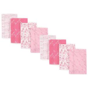 image:imageLuvable Friends Cotton Poly Flannel Burp Cloths Multipack Boy Feathers 8Pack One SizeLove 8pack