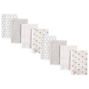 image:imageLuvable Friends Cotton Poly Flannel Burp Cloths Multipack Boy Feathers 8Pack One SizeOwl 8pack