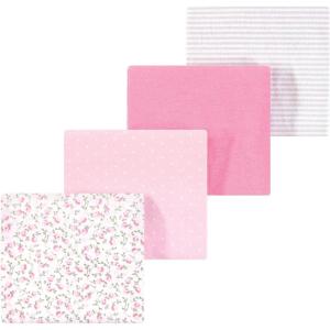image:imageLuvable Friends Little Treasure Flannel Receiving Blankets 4pkBlossom Pink