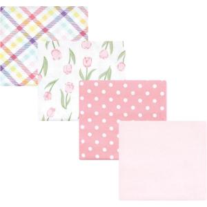 image:imageLuvable Friends Little Treasure Flannel Receiving Blankets 4pkBlossom Tulip
