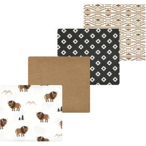 image:imageLuvable Friends Little Treasure Flannel Receiving Blankets 4pkBuffalos