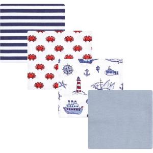 image:imageLuvable Friends Little Treasure Flannel Receiving Blankets 4pkCoastal Lighthouse