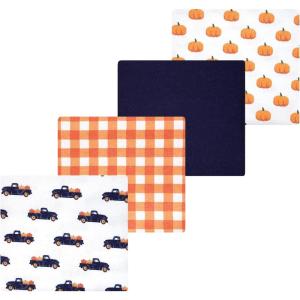 image:imageLuvable Friends Little Treasure Flannel Receiving Blankets 4pkHarvest Orange Pumpkin
