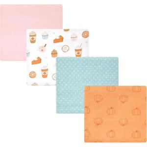image:imageLuvable Friends Little Treasure Flannel Receiving Blankets 4pkHarvest Pumpkin Spice