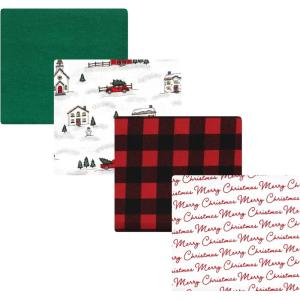 image:imageLuvable Friends Little Treasure Flannel Receiving Blankets 4pkHoliday Village