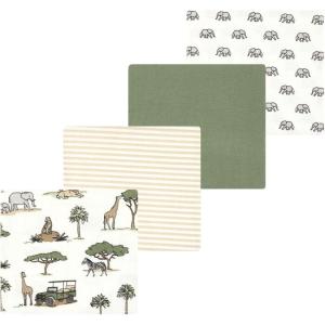 image:imageLuvable Friends Little Treasure Flannel Receiving Blankets 4pkJungle Safari