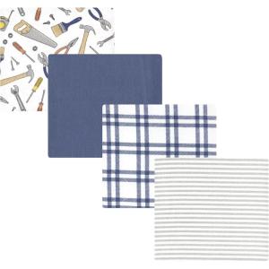 image:imageLuvable Friends Little Treasure Flannel Receiving Blankets 4pkLittle Builder