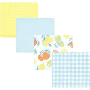 image:imageLuvable Friends Little Treasure Flannel Receiving Blankets 4pkPastel Citrus