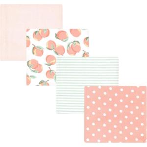 image:imageLuvable Friends Little Treasure Flannel Receiving Blankets 4pkPeach