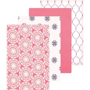 image:imageLuvable Friends Little Treasure Flannel Receiving Blankets 4pkPink Medallion