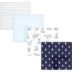 image:imageLuvable Friends Little Treasure Flannel Receiving Blankets 4pkPlayful Bear