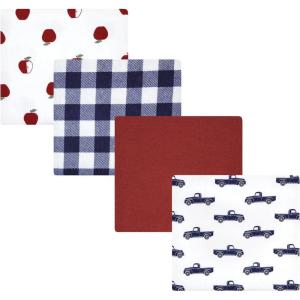 image:imageLuvable Friends Little Treasure Flannel Receiving Blankets 4pkRed Apple Orchard