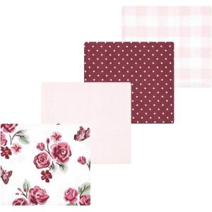 image:imageLuvable Friends Little Treasure Flannel Receiving Blankets 4pkRose Garden