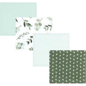 image:imageLuvable Friends Little Treasure Flannel Receiving Blankets 4pkSage Eucalyptus