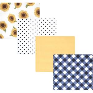 image:imageLuvable Friends Little Treasure Flannel Receiving Blankets 4pkSunny Floral