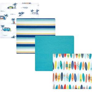 image:imageLuvable Friends Little Treasure Flannel Receiving Blankets 4pkSurf