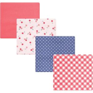 image:imageLuvable Friends Little Treasure Flannel Receiving Blankets 4pkSweet Cherries
