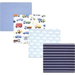 image:imageLuvable Friends Little Treasure Flannel Receiving Blankets 4pkVehicle Adventure