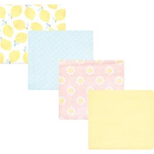 image:imageLuvable Friends Little Treasure Flannel Receiving Blankets 4pkYellow Daisy